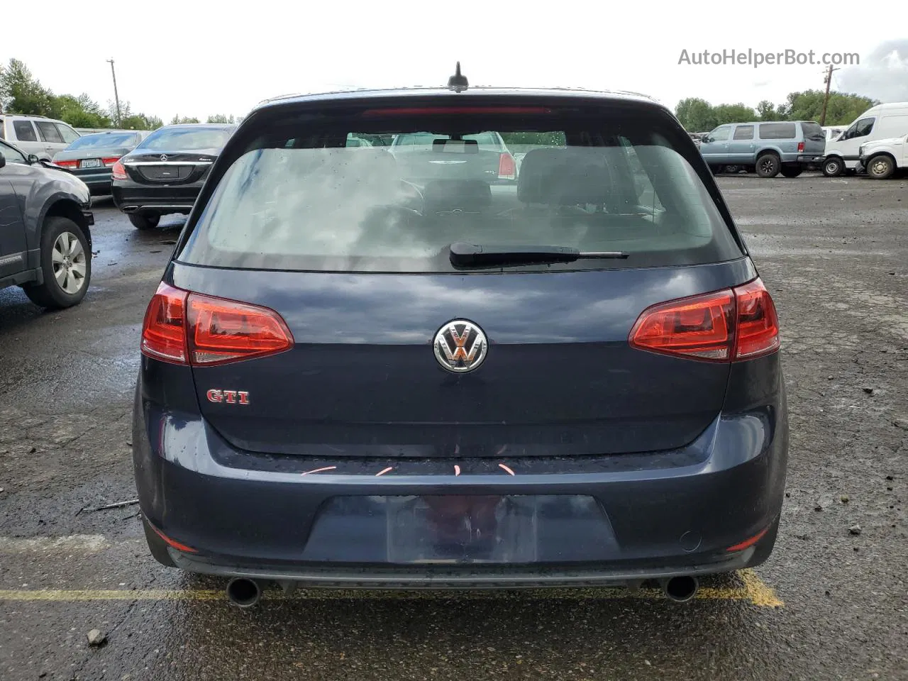 2017 Volkswagen Gti S/se Blue vin: 3VW447AU4HM053970