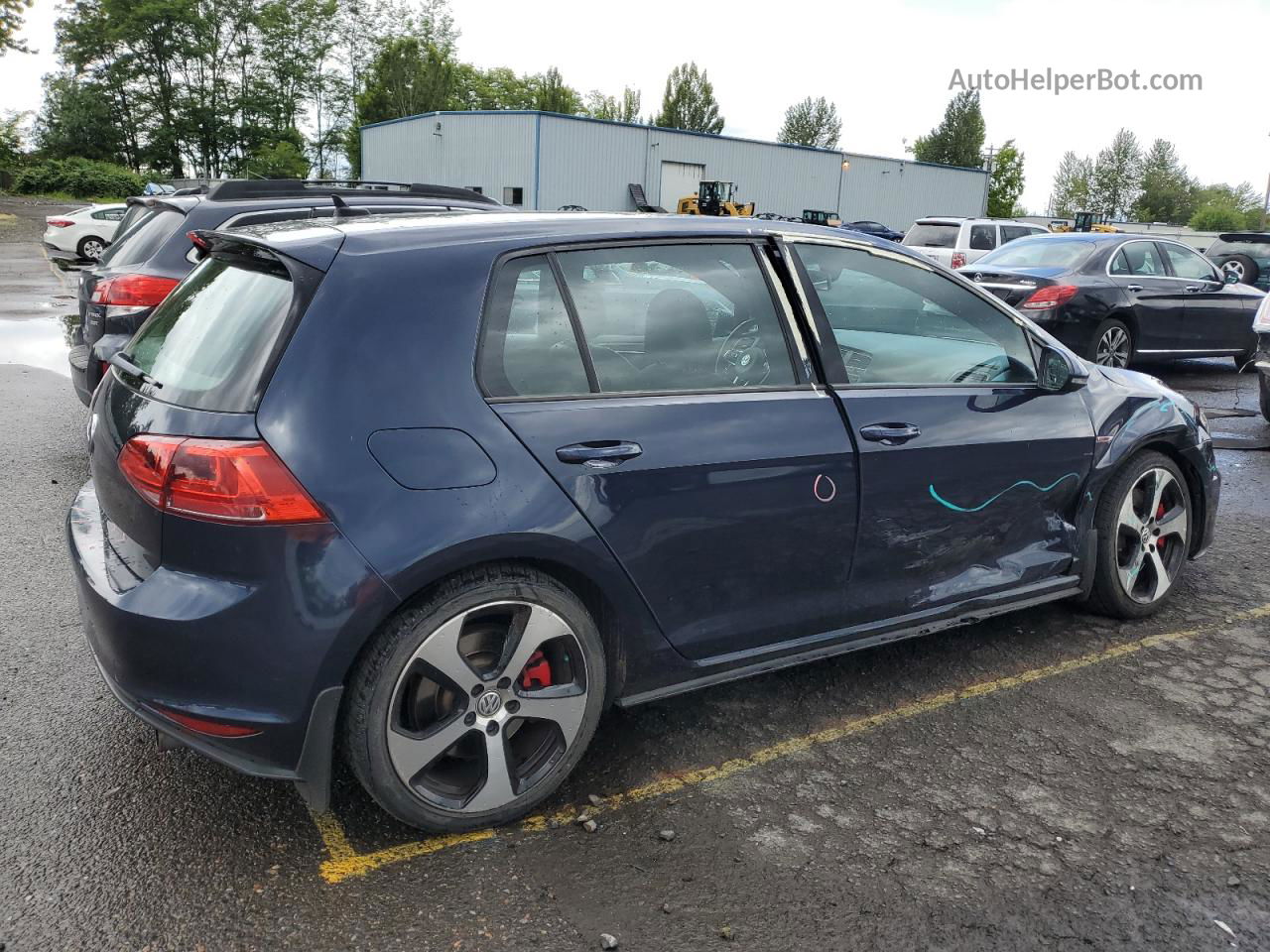 2017 Volkswagen Gti S/se Синий vin: 3VW447AU4HM053970