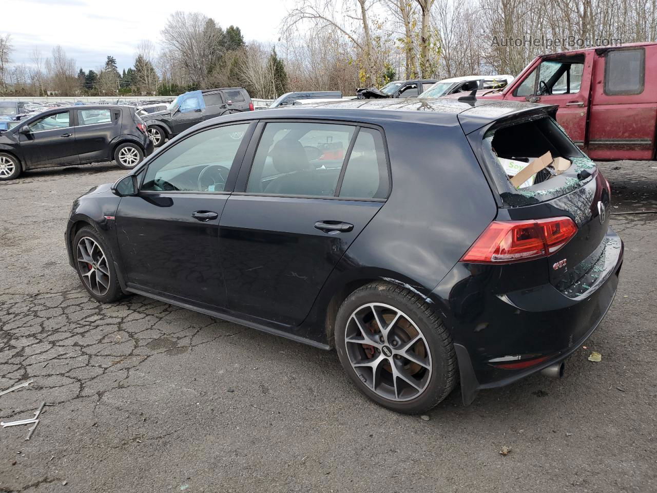 2017 Volkswagen Gti S/se Black vin: 3VW447AU4HM066220