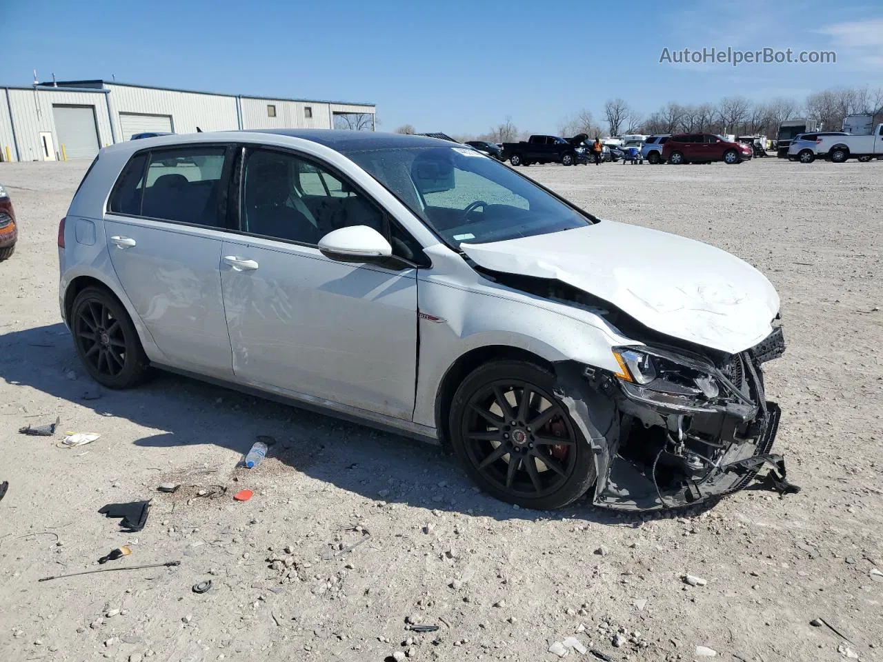 2017 Volkswagen Gti S/se White vin: 3VW447AU4HM067206