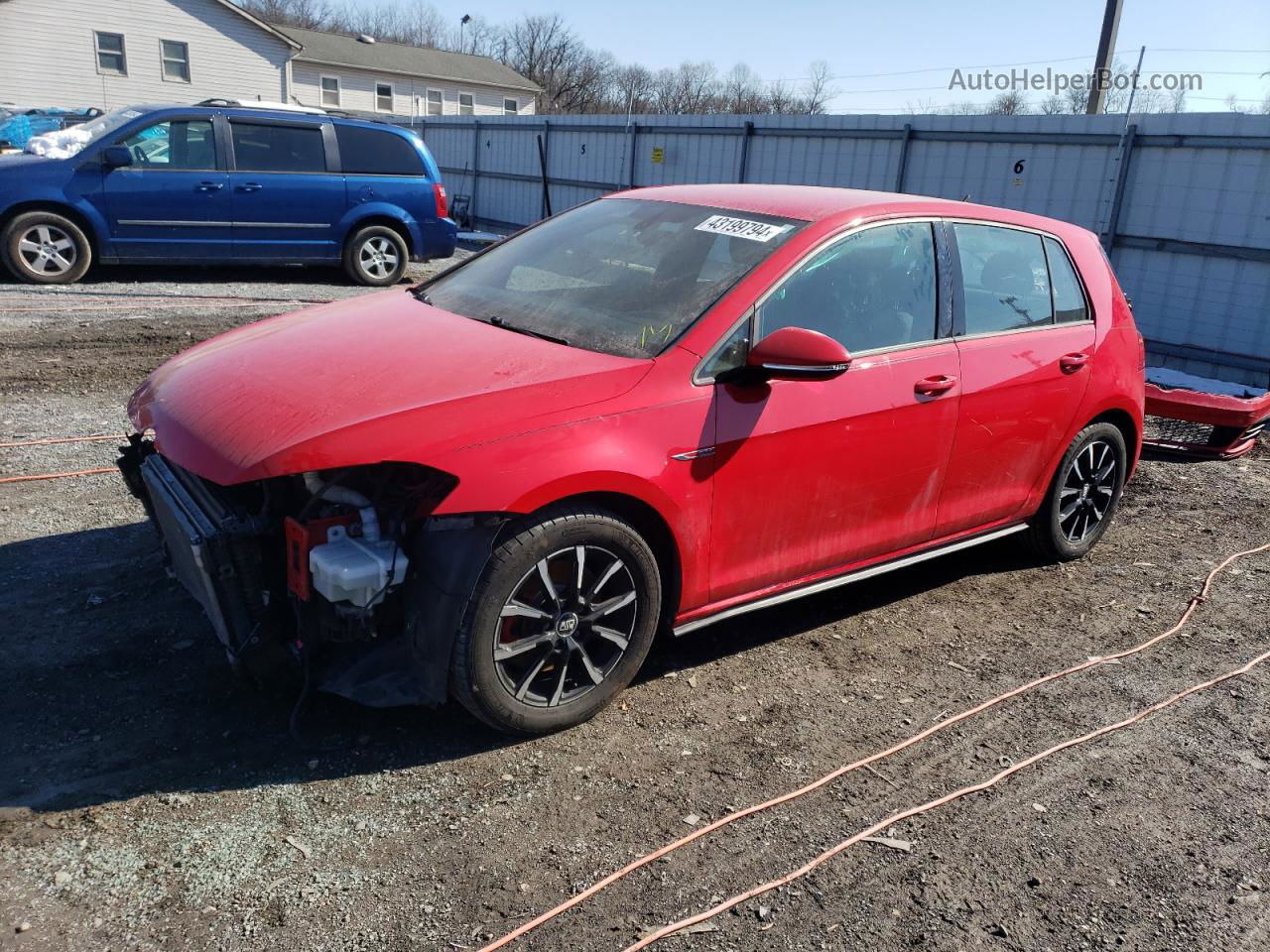 2018 Volkswagen Gti S/se Red vin: 3VW447AU4JM261501