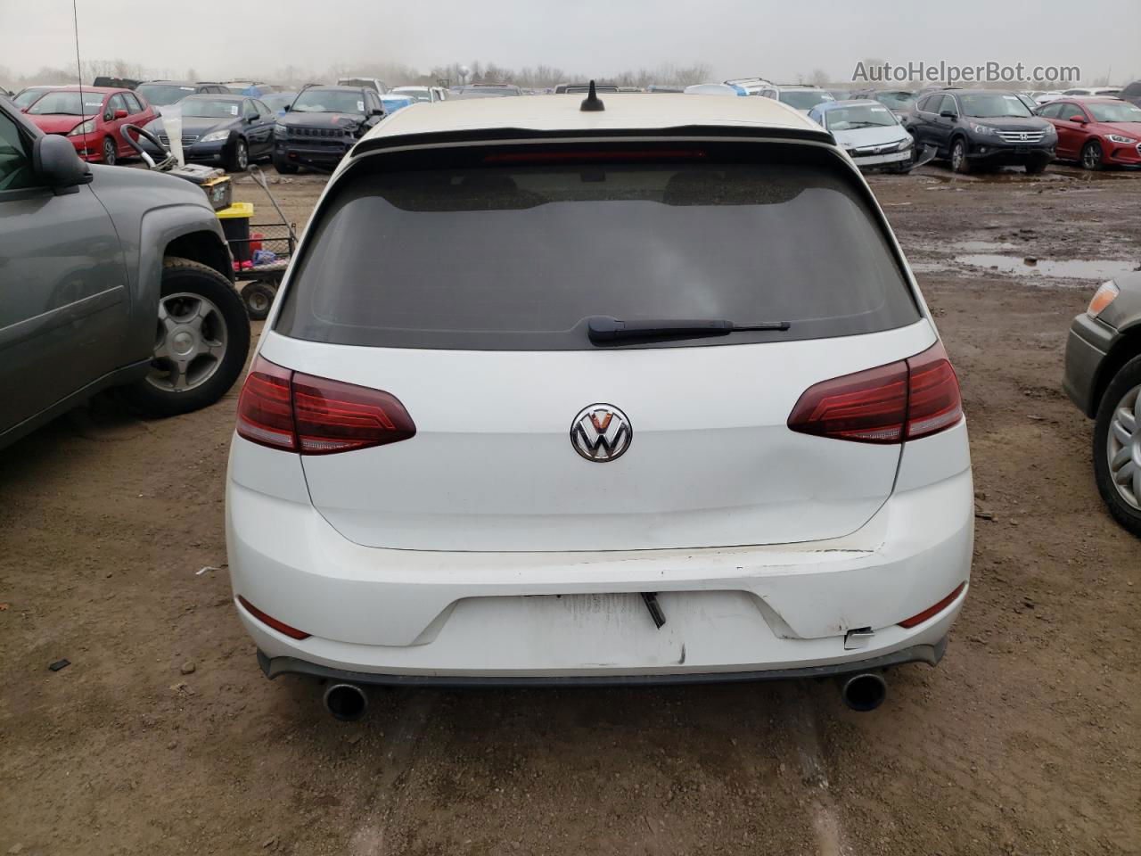 2018 Volkswagen Gti S/se White vin: 3VW447AU4JM275236