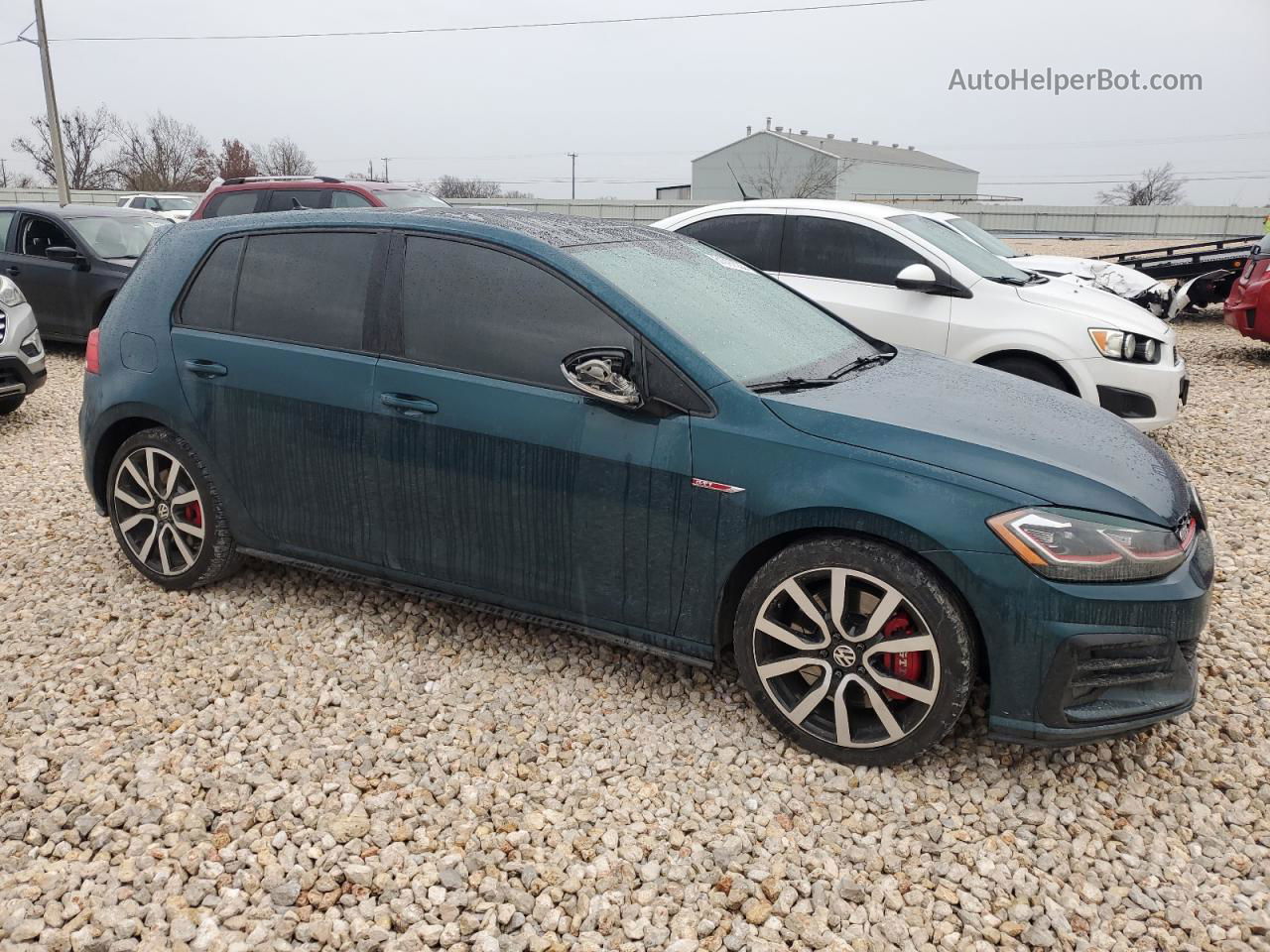 2018 Volkswagen Gti S/se Green vin: 3VW447AU4JM289833