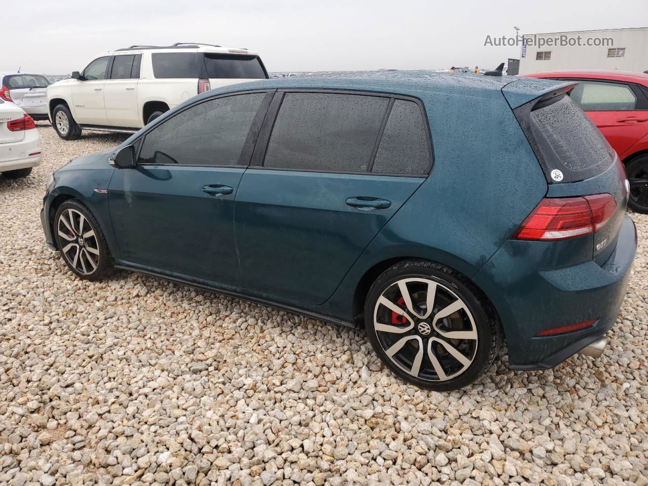 2018 Volkswagen Gti S/se Зеленый vin: 3VW447AU4JM289833