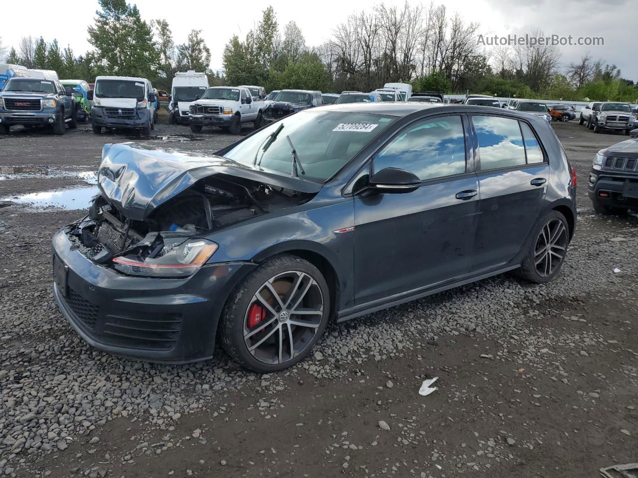 2017 Volkswagen Gti S/se Black vin: 3VW447AU5HM007743