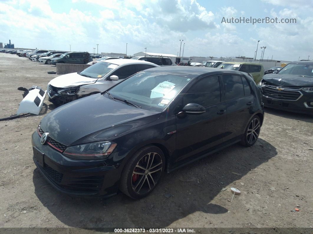 2017 Volkswagen Golf Gti S/se/autobahn/sport Black vin: 3VW447AU5HM018774