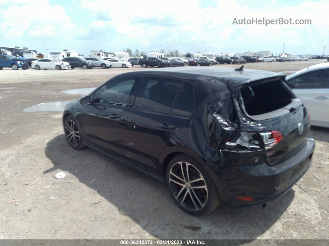 2017 Volkswagen Golf Gti S/se/autobahn/sport Черный vin: 3VW447AU5HM018774