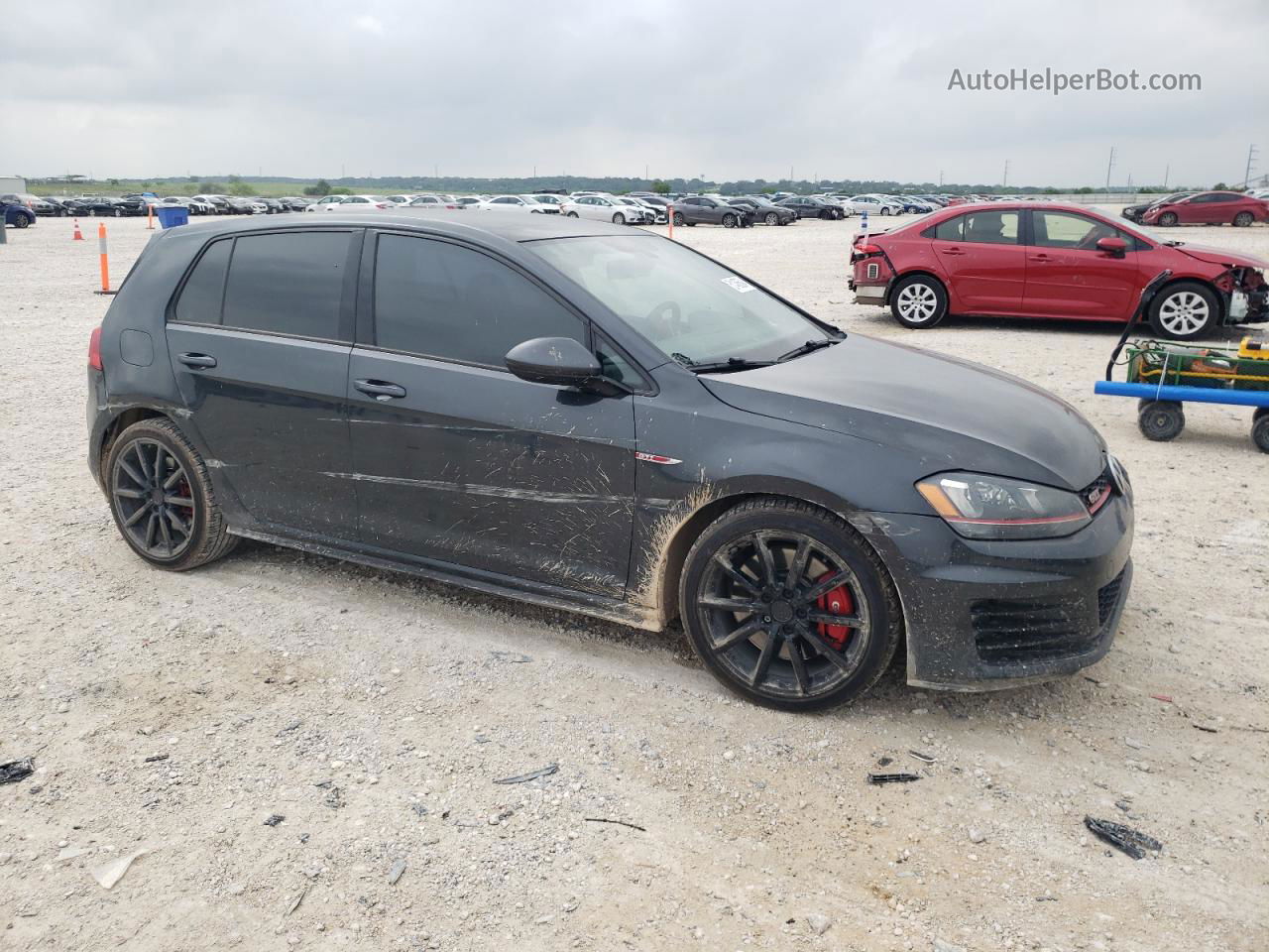 2017 Volkswagen Gti S/se Black vin: 3VW447AU5HM051399