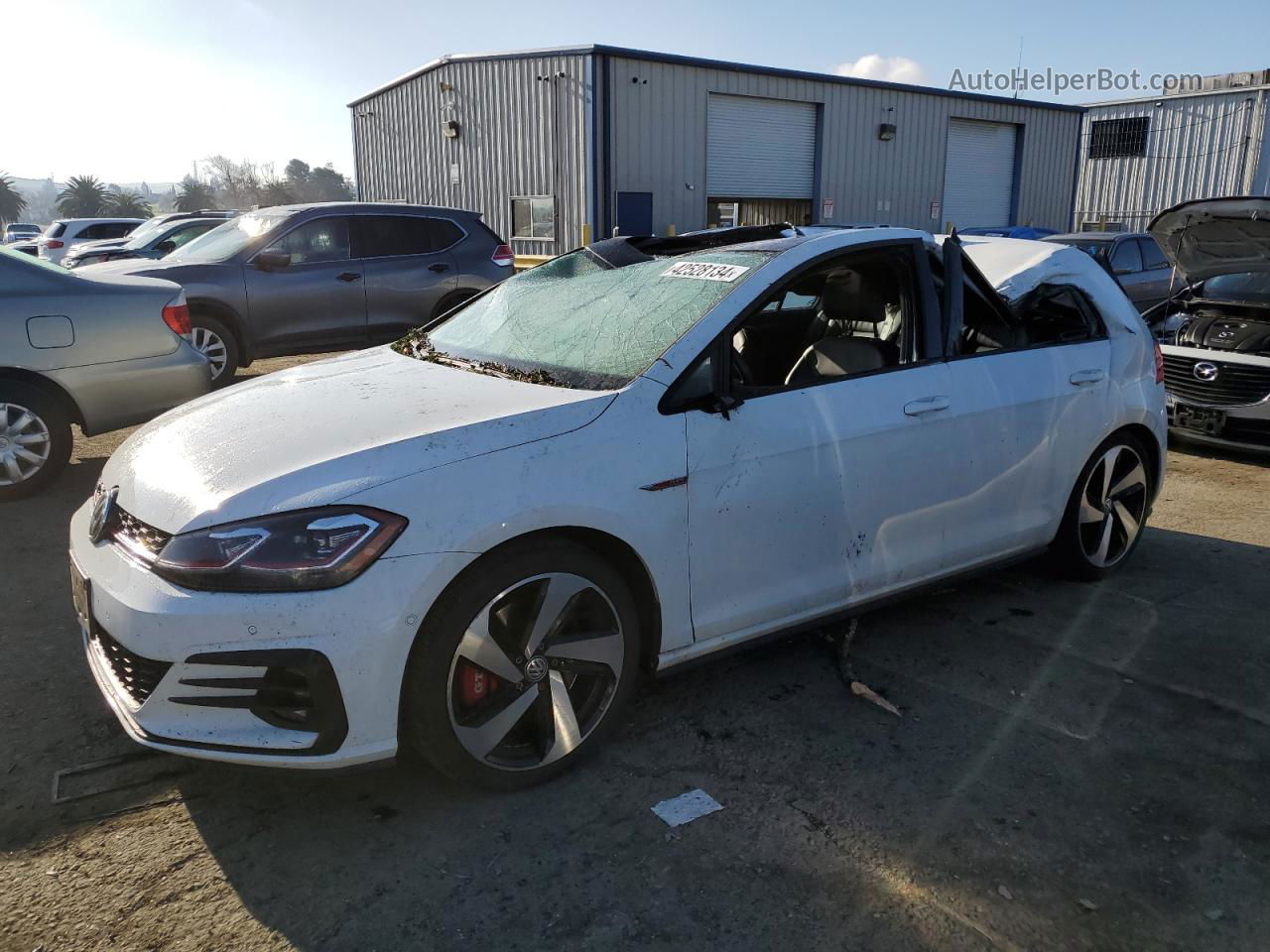 2018 Volkswagen Gti S/se White vin: 3VW447AU6JM250774