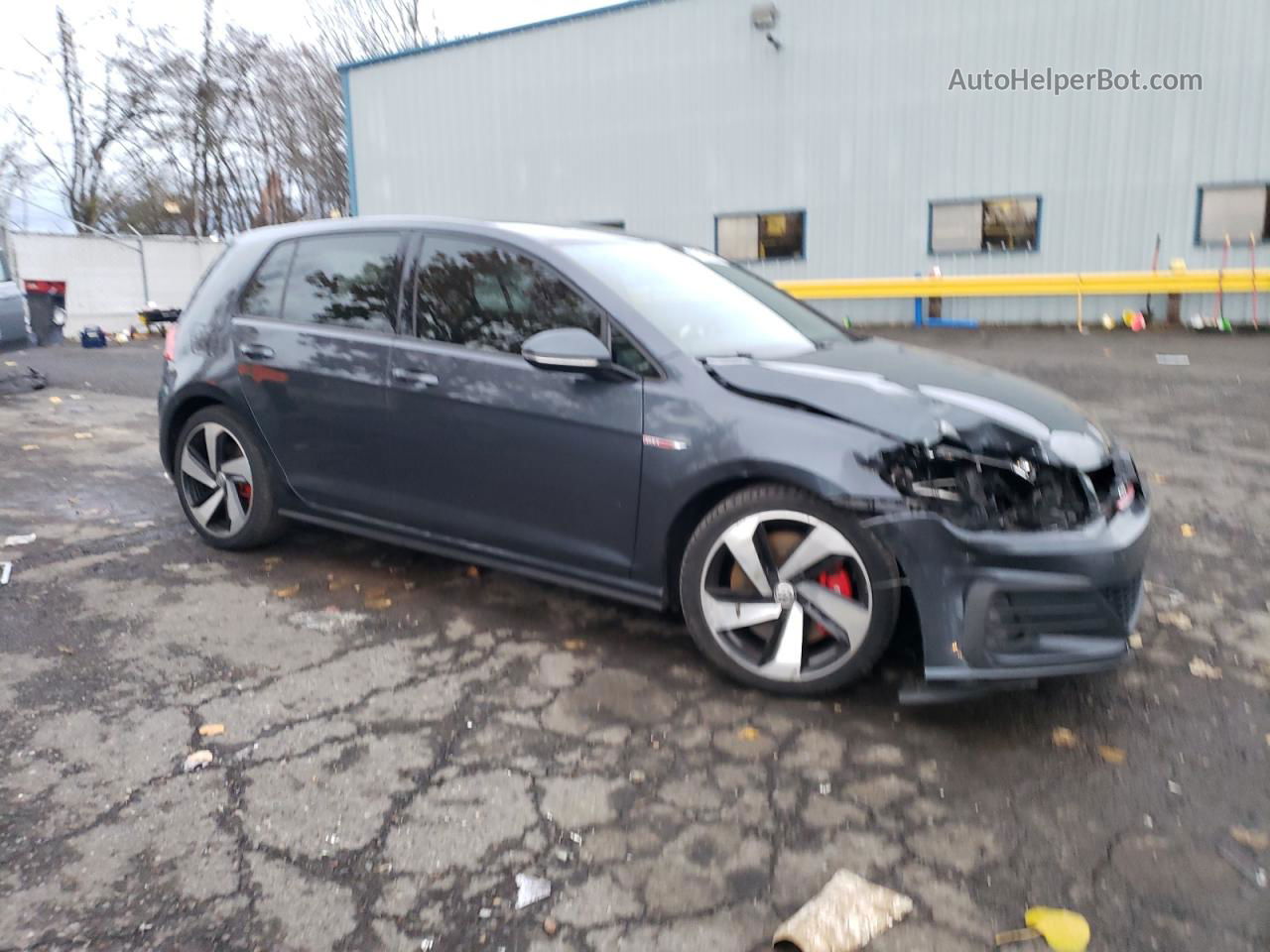 2018 Volkswagen Gti S/se Gray vin: 3VW447AU6JM262665