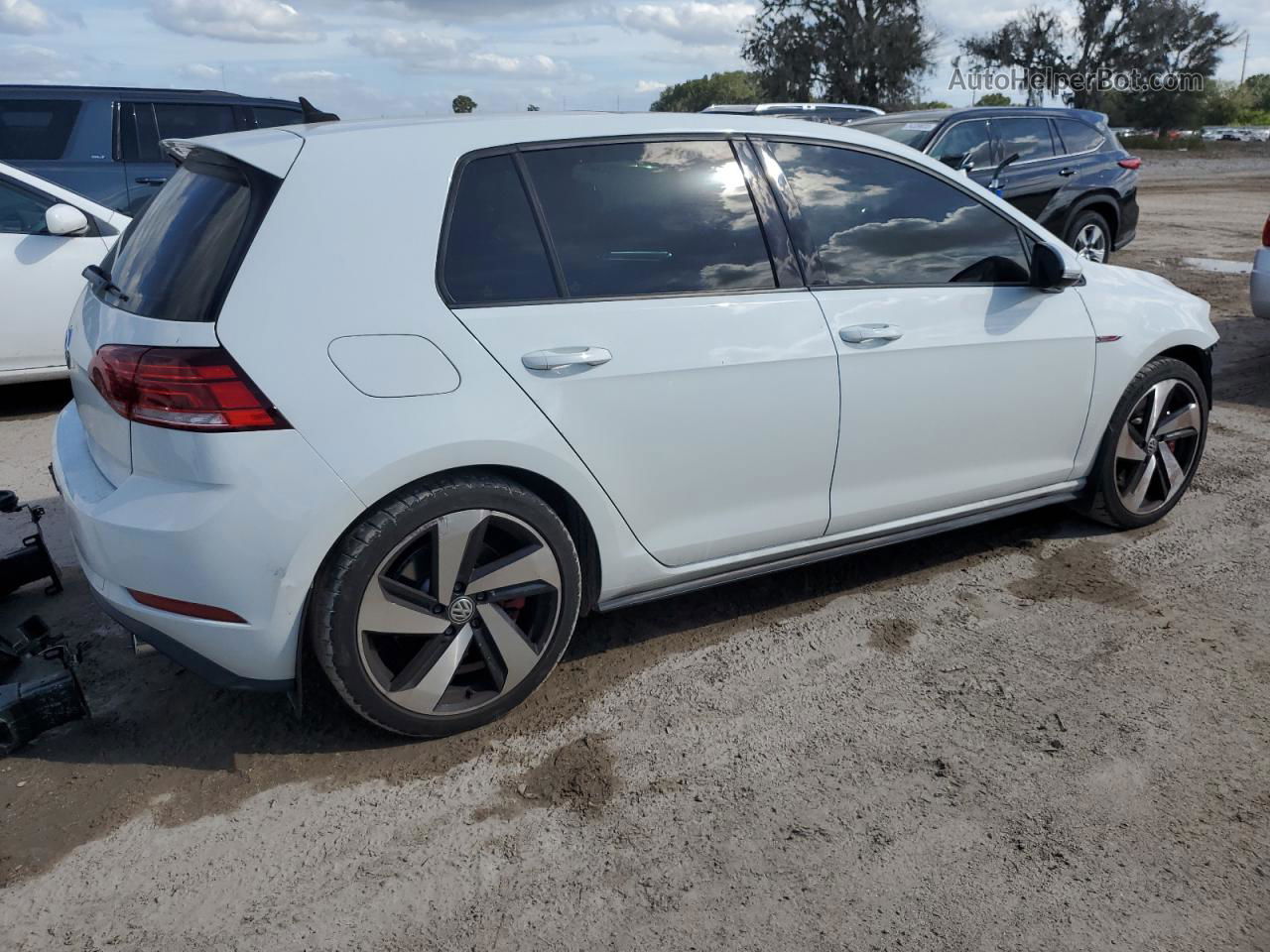 2018 Volkswagen Gti S/se White vin: 3VW447AU6JM262696