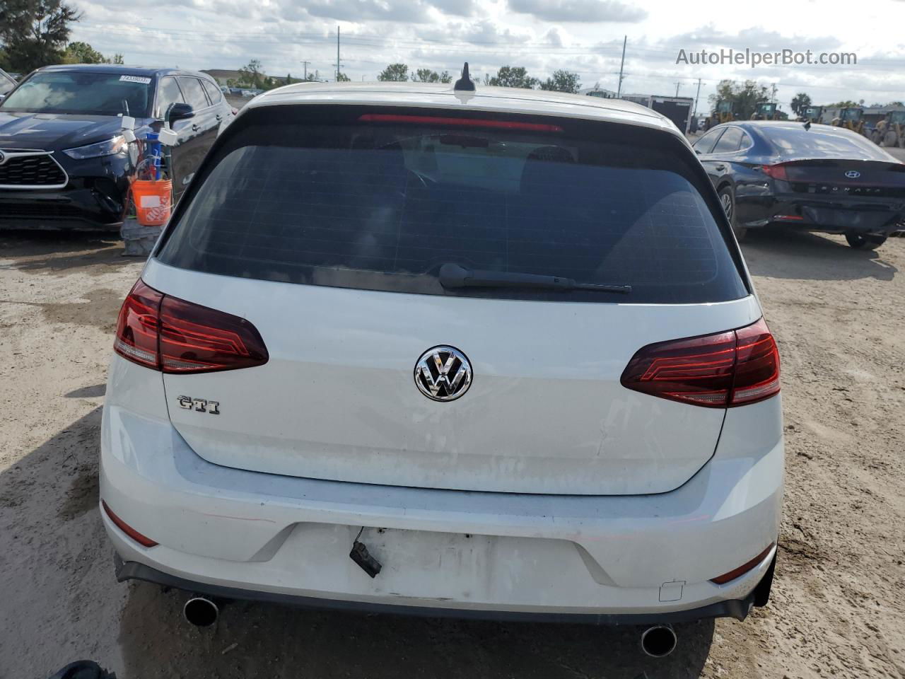 2018 Volkswagen Gti S/se White vin: 3VW447AU6JM262696