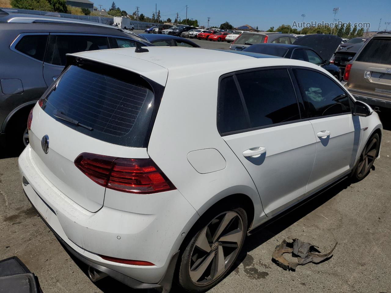 2018 Volkswagen Gti S/se White vin: 3VW447AU6JM264514