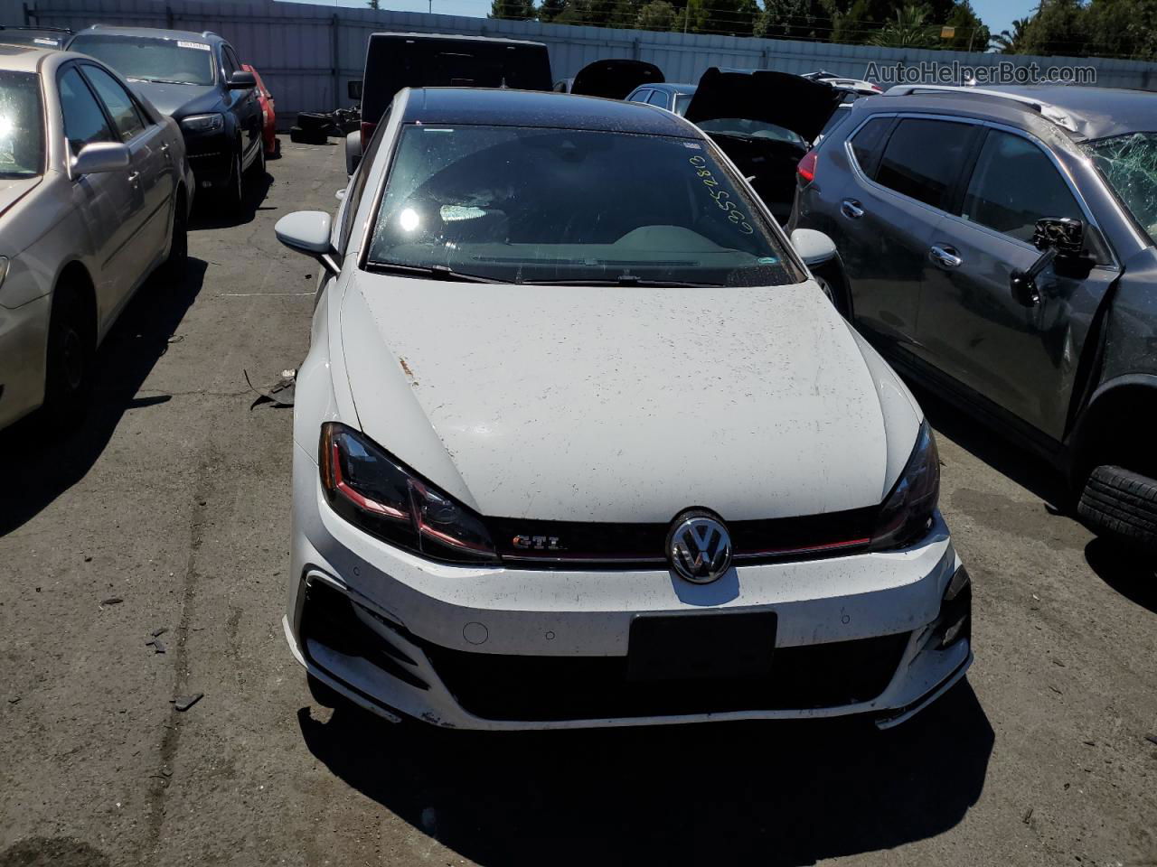 2018 Volkswagen Gti S/se White vin: 3VW447AU6JM264514