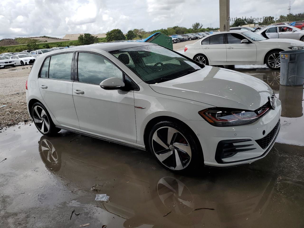 2018 Volkswagen Gti S/se White vin: 3VW447AU6JM279434