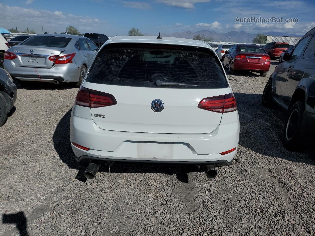 2018 Volkswagen Gti S/se White vin: 3VW447AU6JM280955