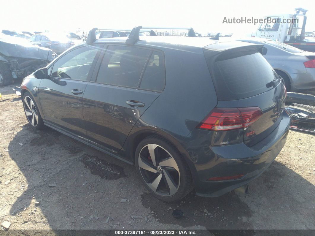 2018 Volkswagen Golf Gti S/se/autobahn Gray vin: 3VW447AU6JM282575