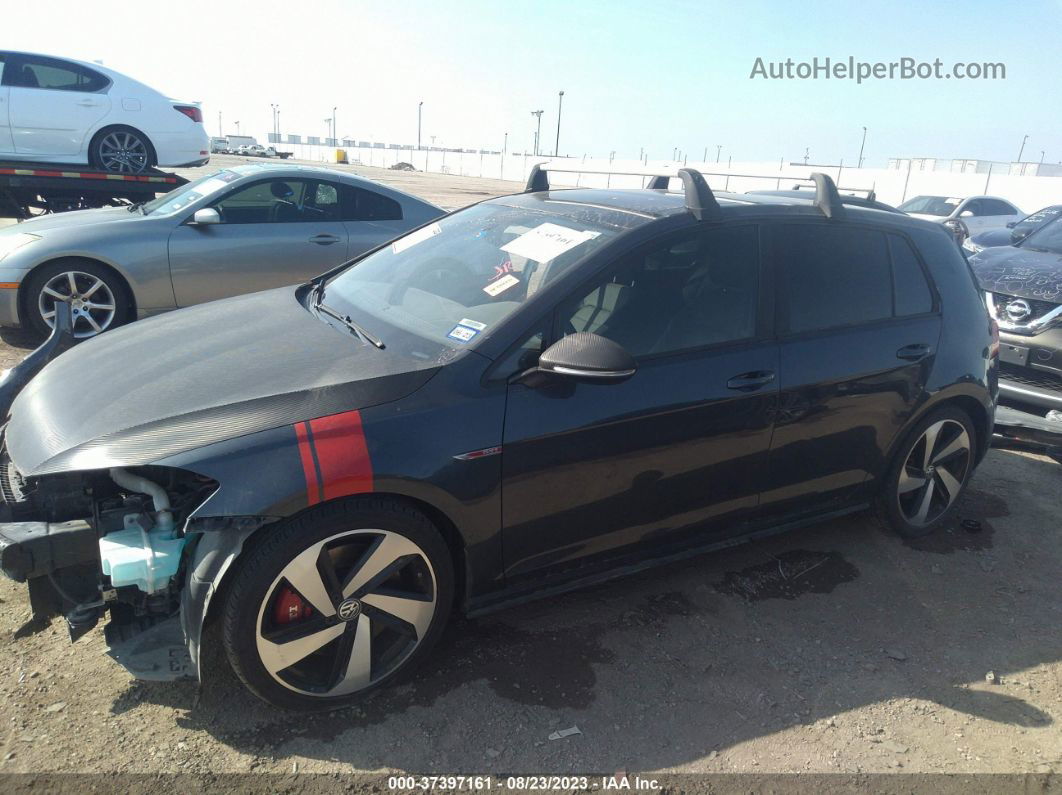 2018 Volkswagen Golf Gti S/se/autobahn Gray vin: 3VW447AU6JM282575