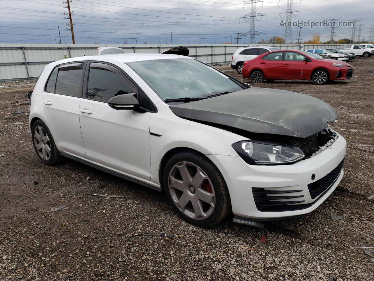 2016 Volkswagen Gti S/se White vin: 3VW447AU7GM004986