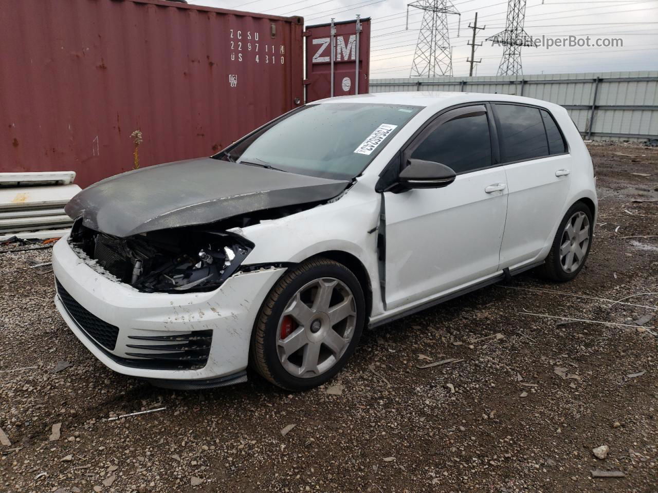 2016 Volkswagen Gti S/se White vin: 3VW447AU7GM004986