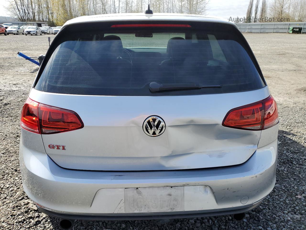 2016 Volkswagen Gti S/se Серебряный vin: 3VW447AU7GM014076