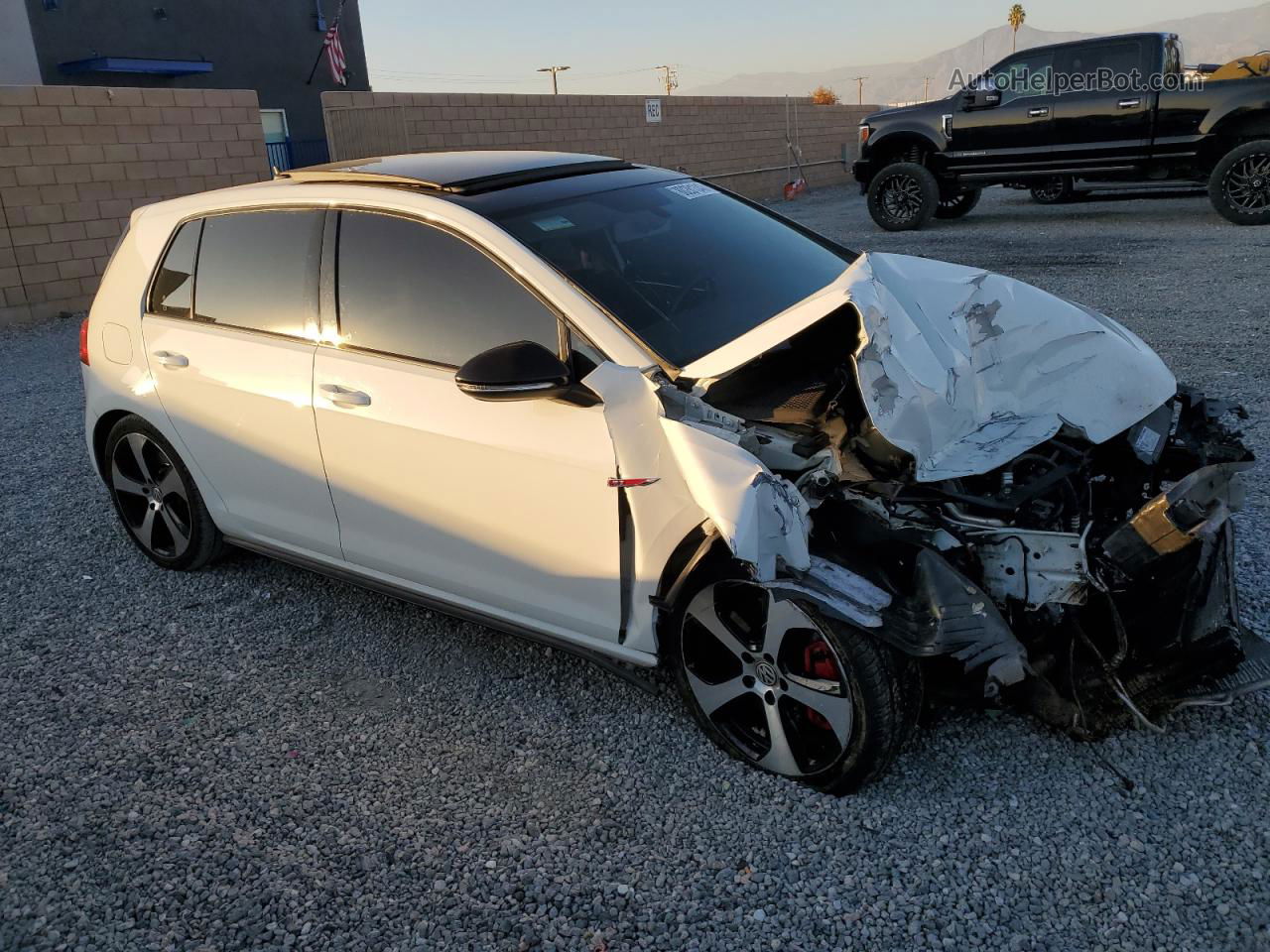 2016 Volkswagen Gti S/se White vin: 3VW447AU7GM063939