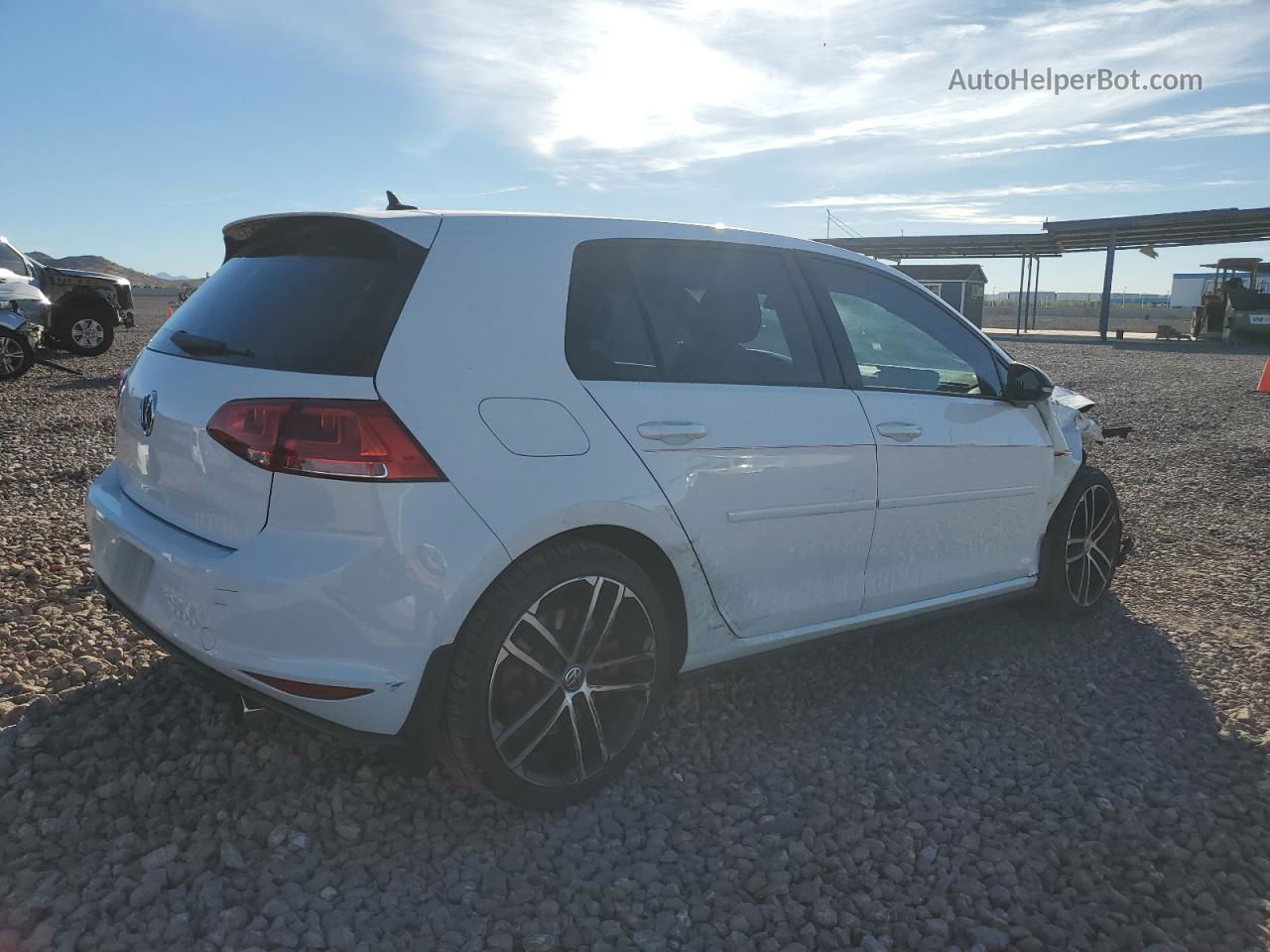 2017 Volkswagen Gti S/se White vin: 3VW447AU7HM049993