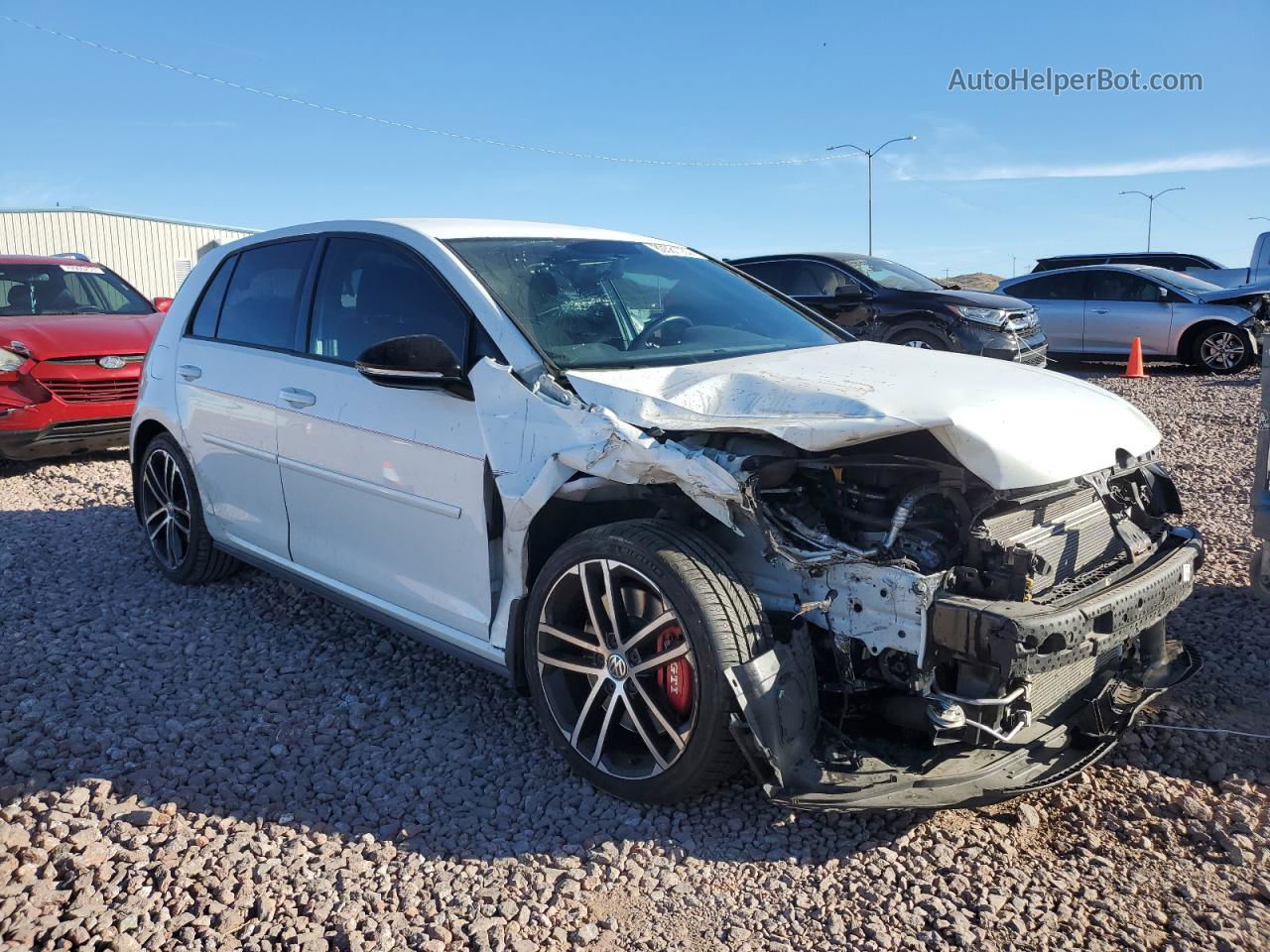 2017 Volkswagen Gti S/se White vin: 3VW447AU7HM049993