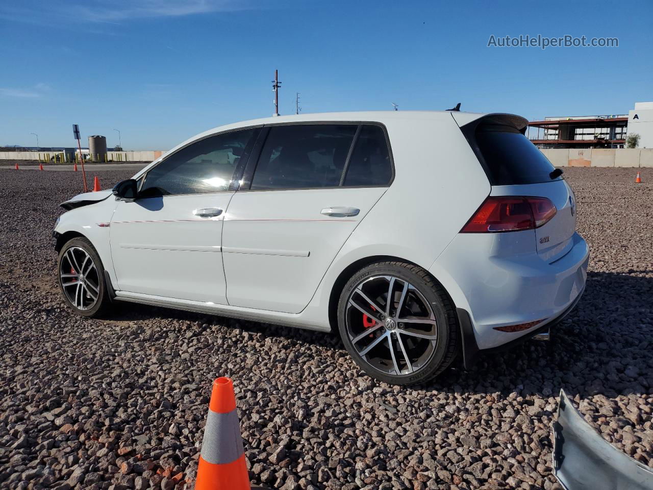 2017 Volkswagen Gti S/se White vin: 3VW447AU7HM049993