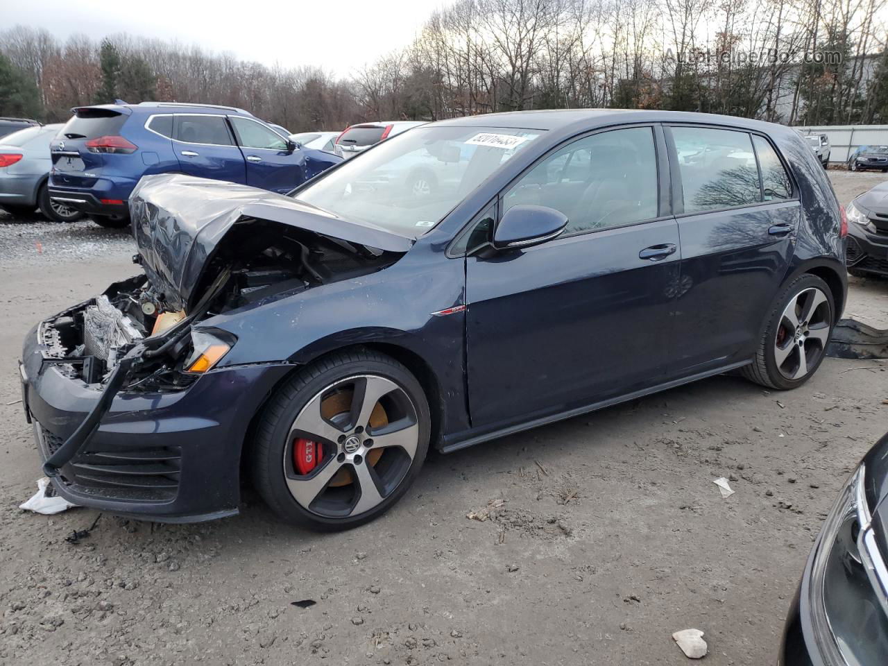 2017 Volkswagen Gti S/se Blue vin: 3VW447AU7HM066681