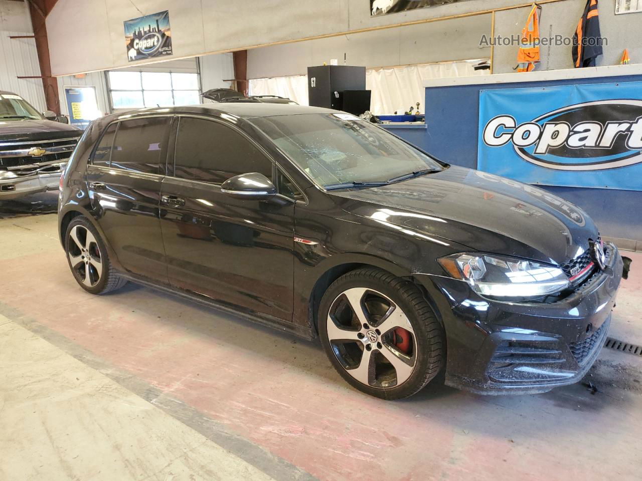 2018 Volkswagen Gti S/se Black vin: 3VW447AU7JM259998