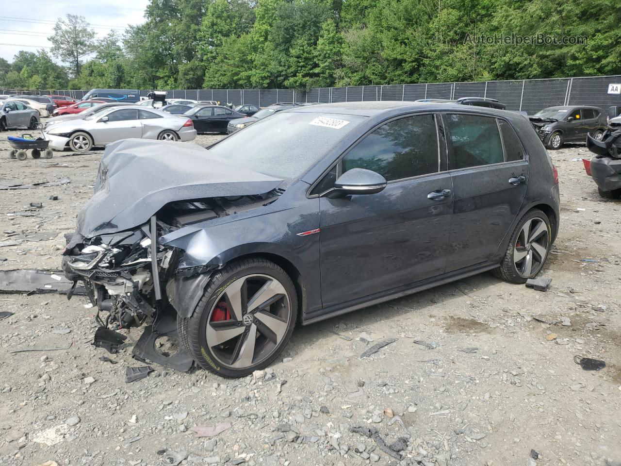 2018 Volkswagen Gti S/se Gray vin: 3VW447AU7JM265106