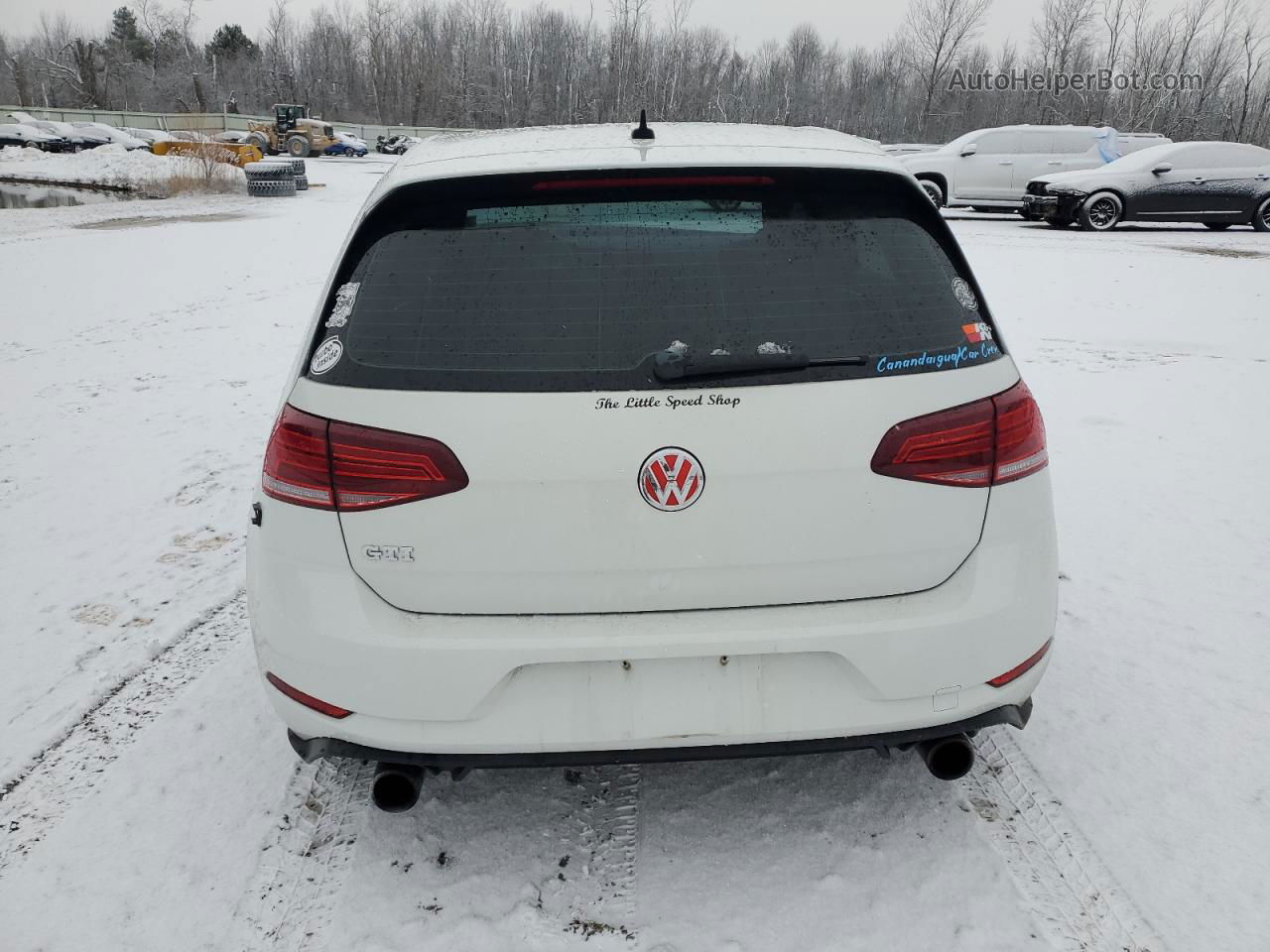 2018 Volkswagen Gti S/se White vin: 3VW447AU7JM283489