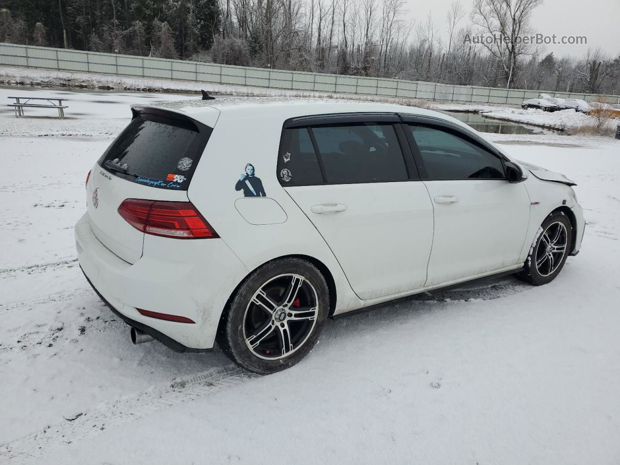 2018 Volkswagen Gti S/se White vin: 3VW447AU7JM283489