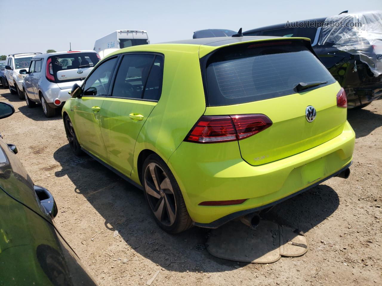 2018 Volkswagen Gti S/se Green vin: 3VW447AU7JM286537