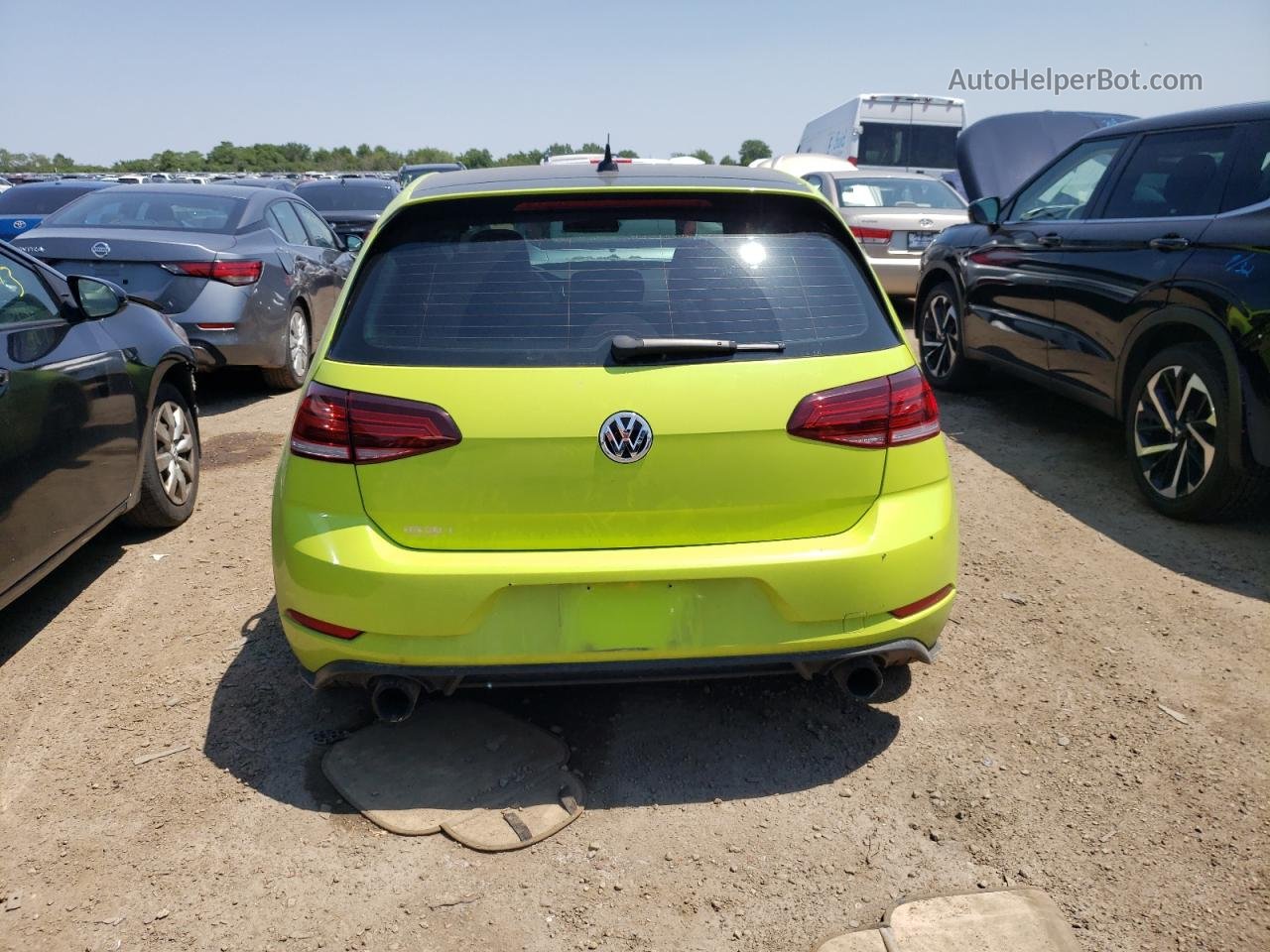 2018 Volkswagen Gti S/se Green vin: 3VW447AU7JM286537