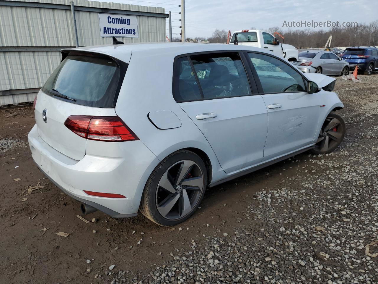 2018 Volkswagen Gti S/se White vin: 3VW447AU7JM294511