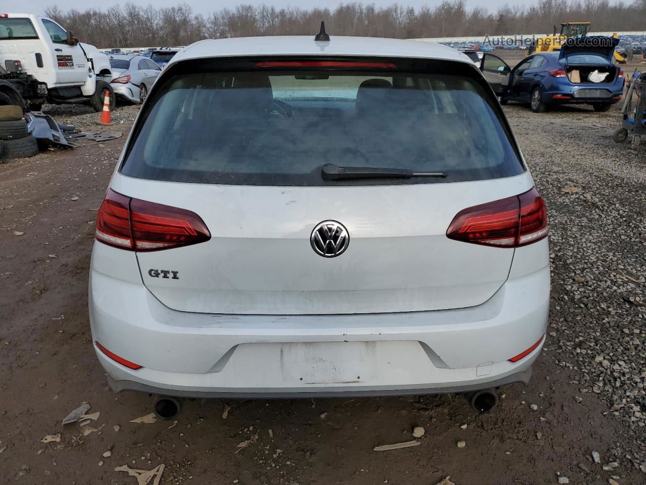 2018 Volkswagen Gti S/se White vin: 3VW447AU7JM294511