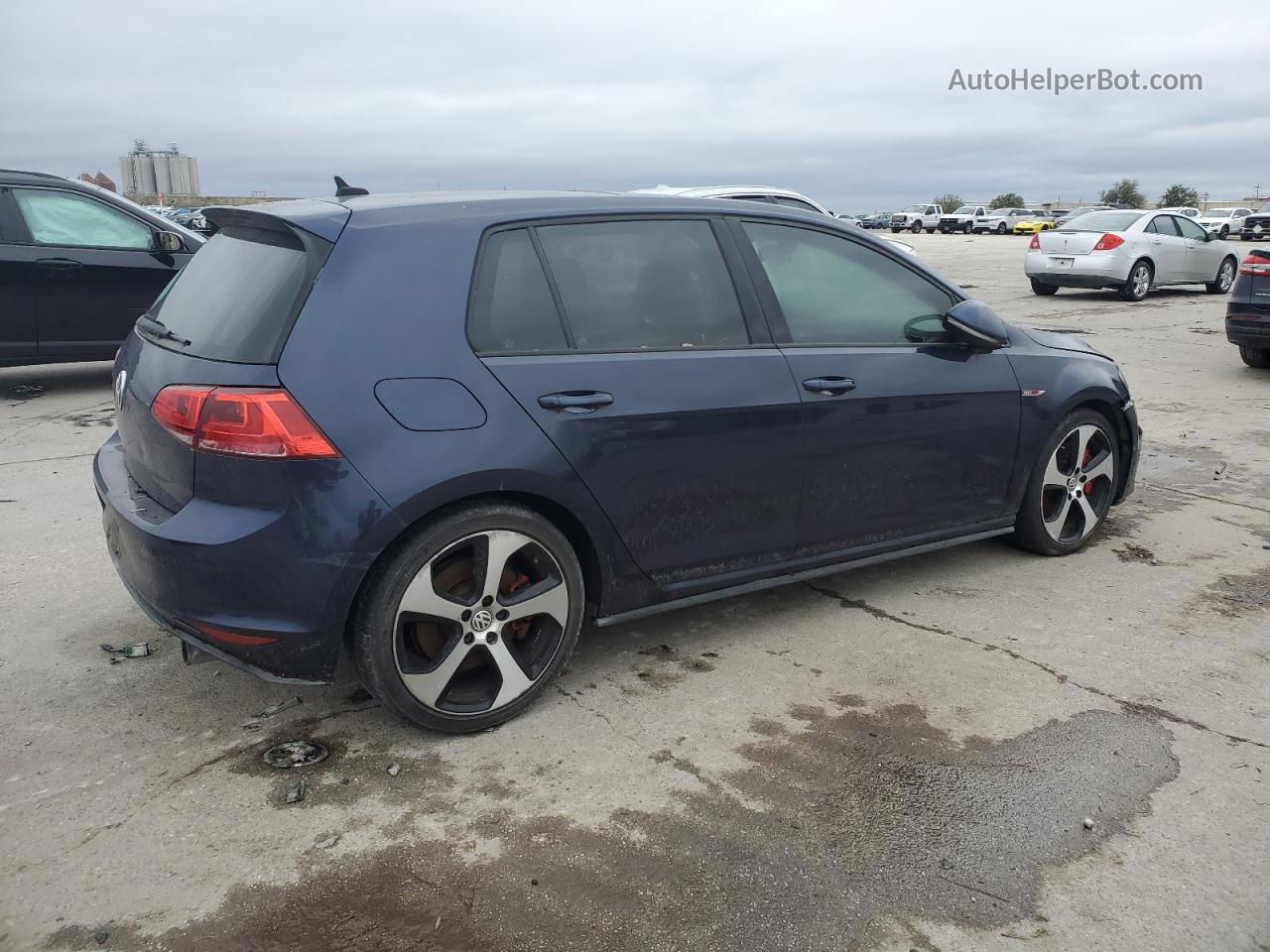 2015 Volkswagen Gti  Blue vin: 3VW447AU8FM088539