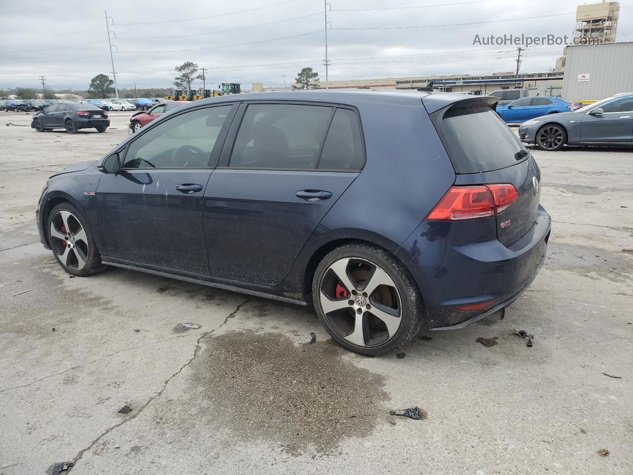 2015 Volkswagen Gti  Blue vin: 3VW447AU8FM088539