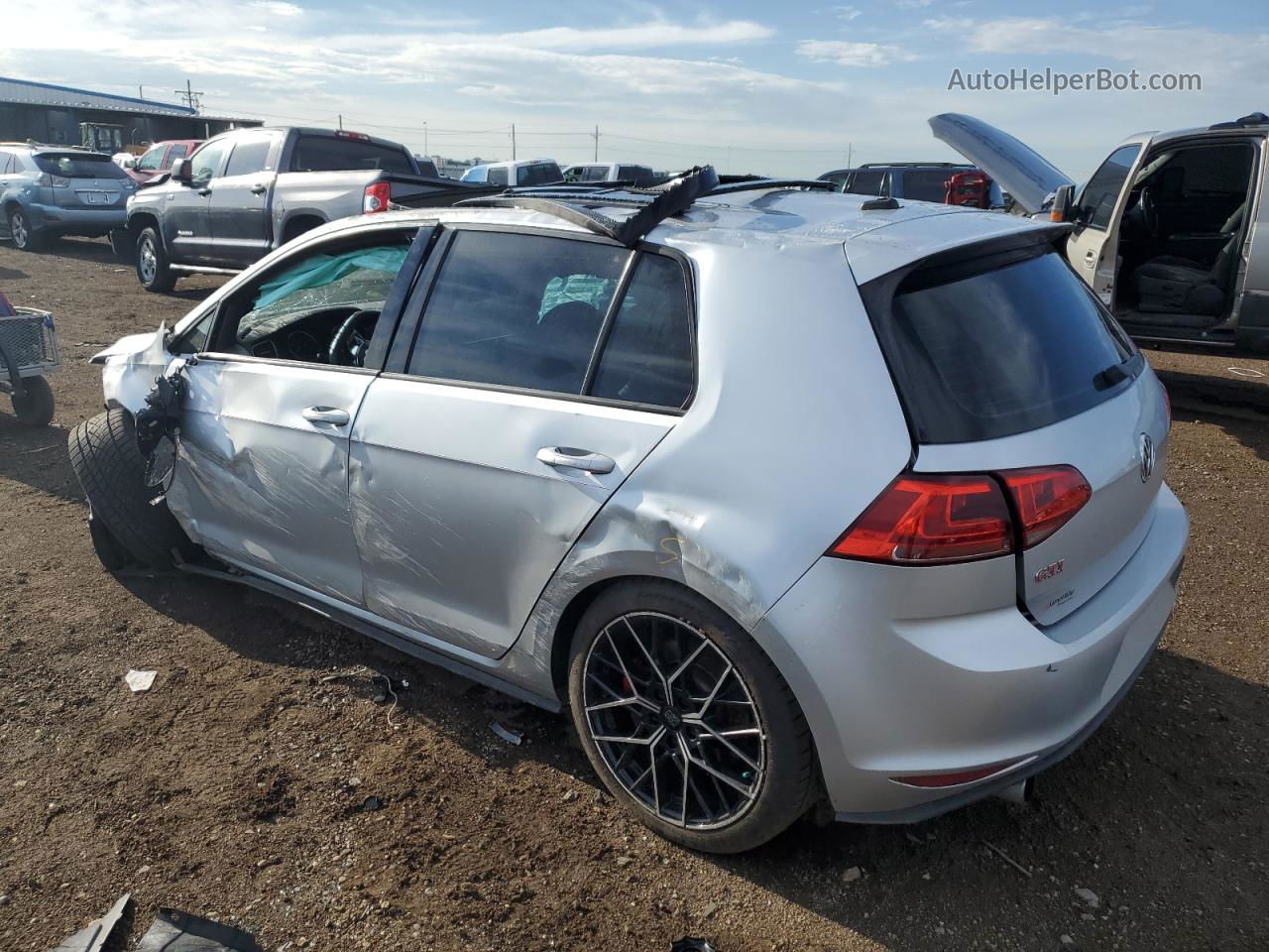 2016 Volkswagen Gti S/se Серебряный vin: 3VW447AU8GM017181