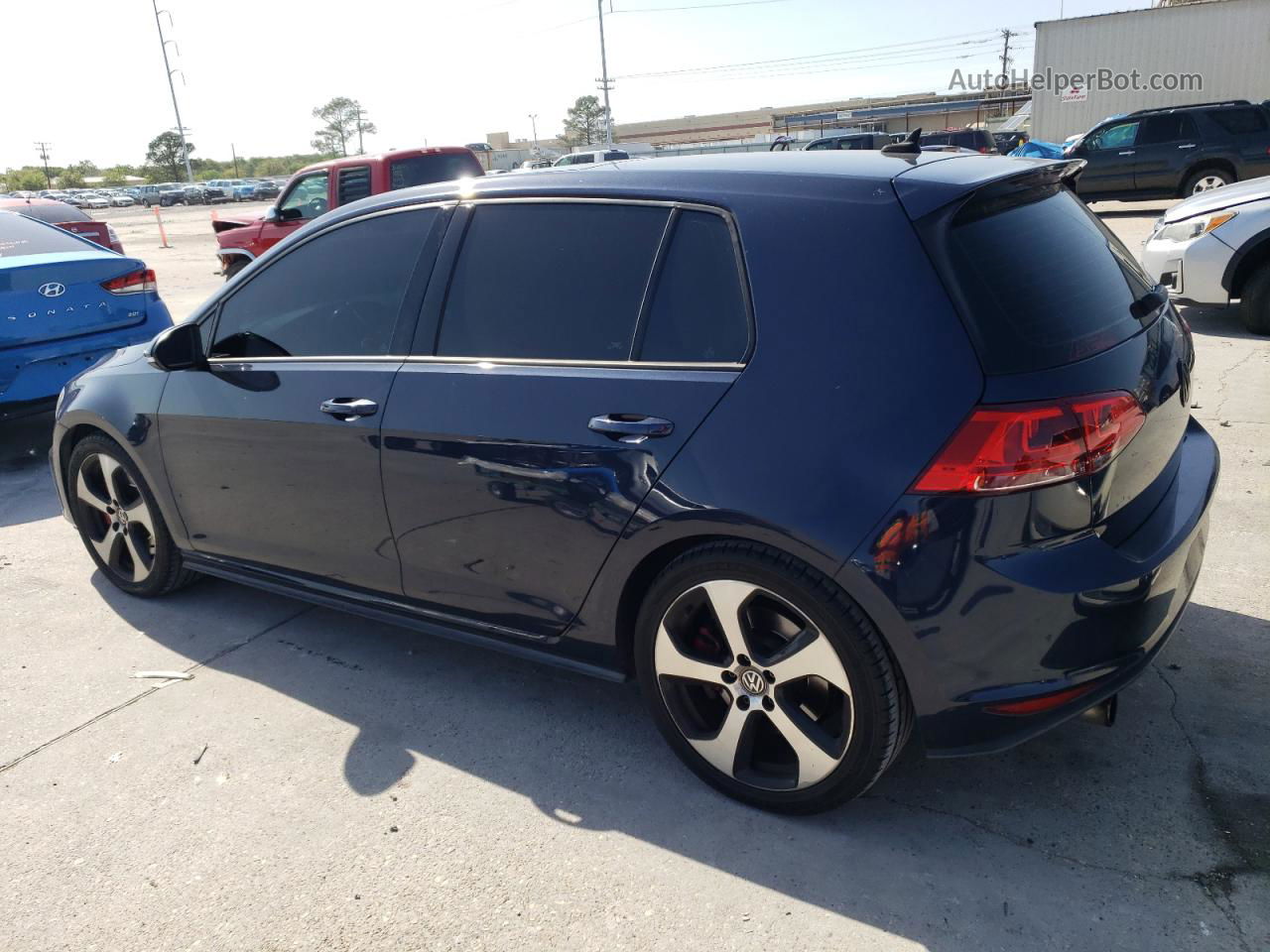 2016 Volkswagen Gti S/se Blue vin: 3VW447AU8GM070124