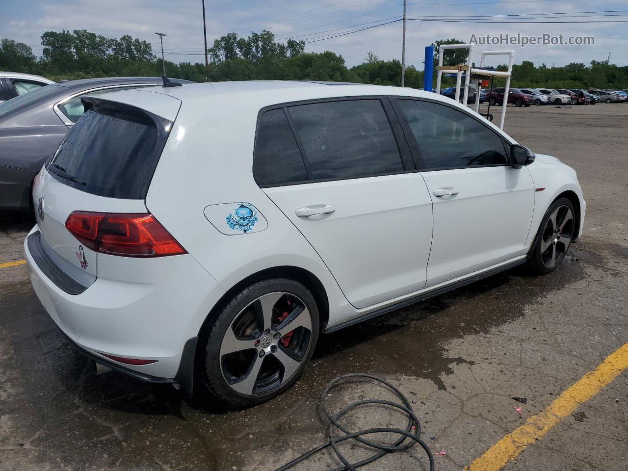 2017 Volkswagen Gti S/se White vin: 3VW447AU8HM011740