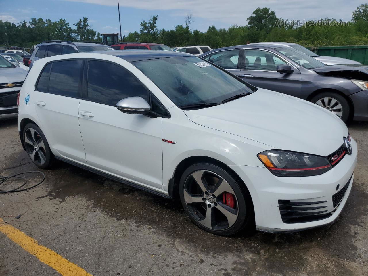 2017 Volkswagen Gti S/se White vin: 3VW447AU8HM011740