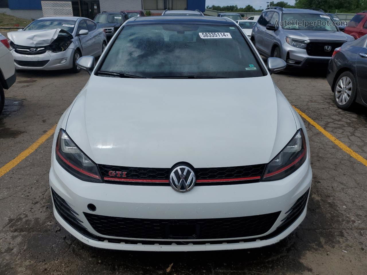 2017 Volkswagen Gti S/se White vin: 3VW447AU8HM011740