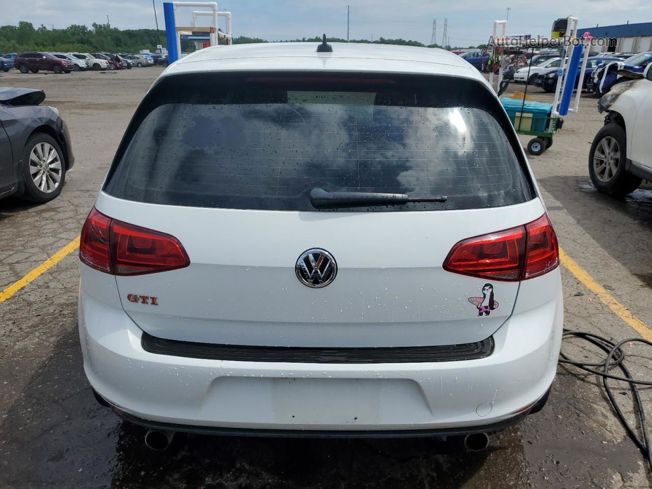 2017 Volkswagen Gti S/se White vin: 3VW447AU8HM011740