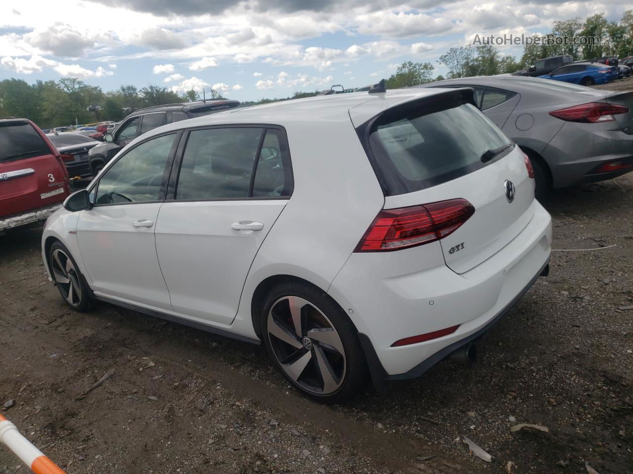 2018 Volkswagen Gti S/se White vin: 3VW447AU8JM250873