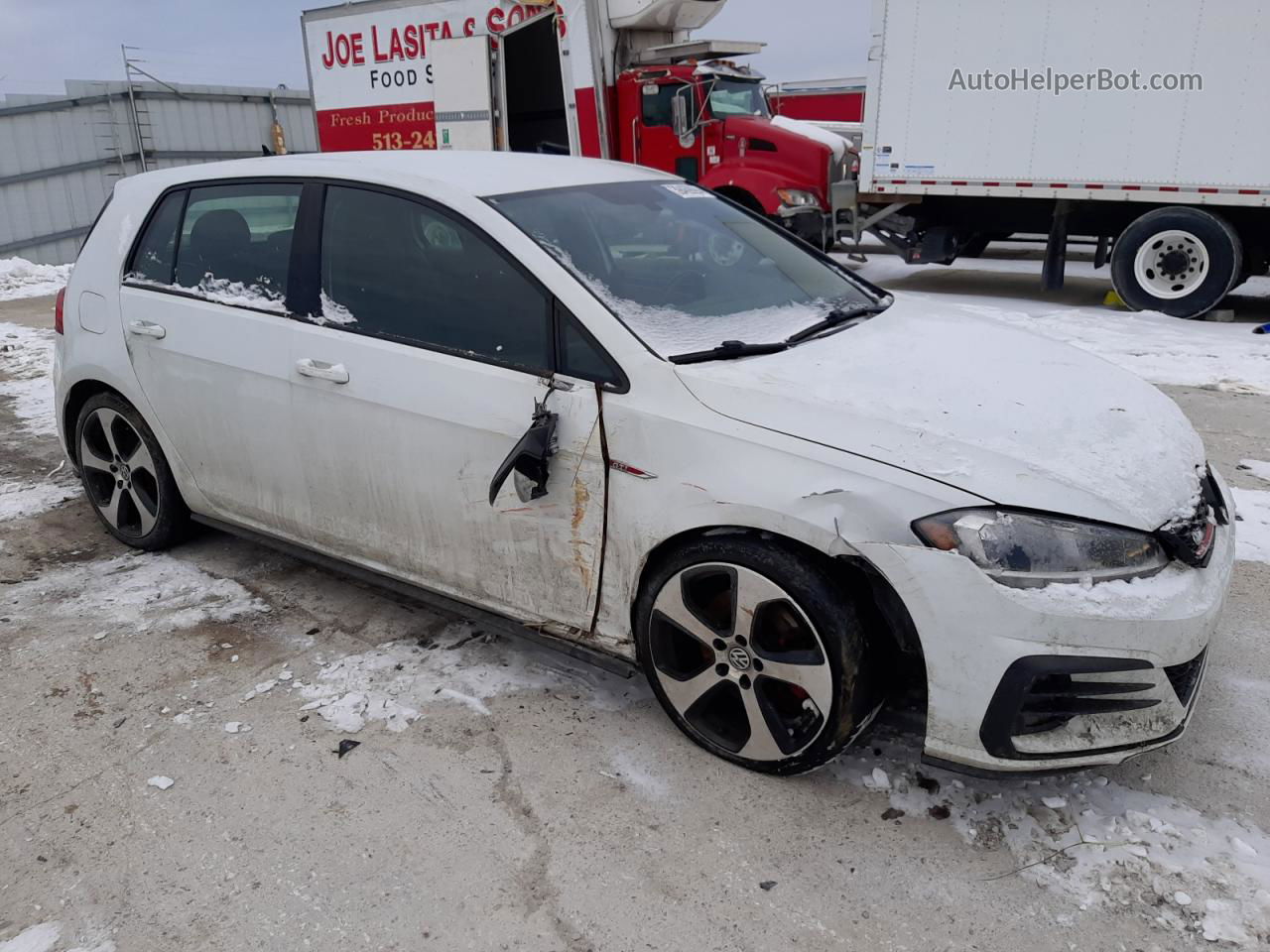 2018 Volkswagen Gti S/se White vin: 3VW447AU8JM265938