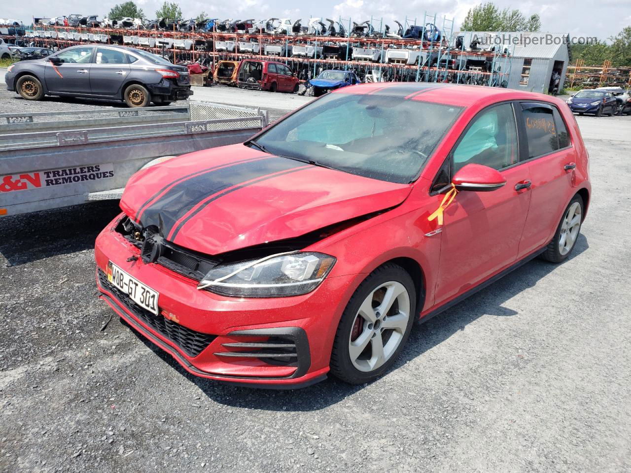 2018 Volkswagen Gti S/se Красный vin: 3VW447AU8JM290225