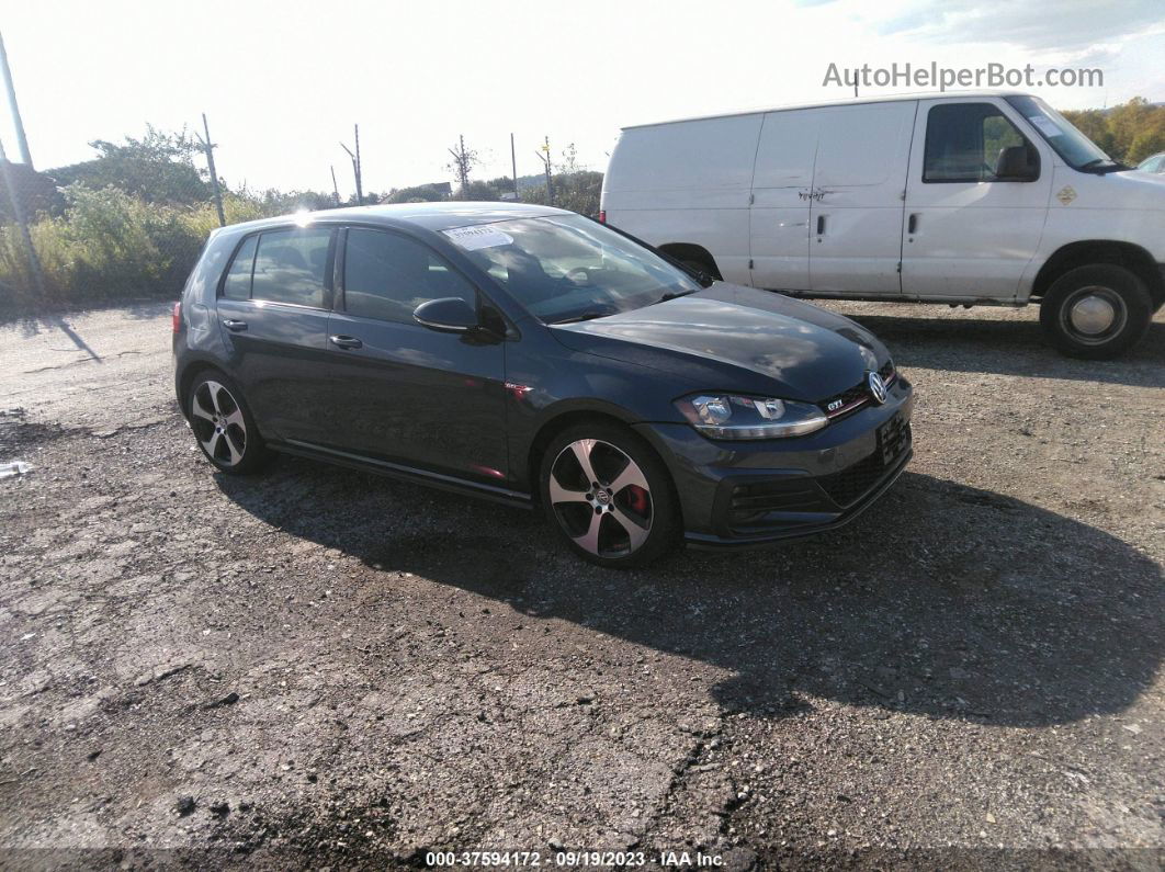 2018 Volkswagen Golf Gti S/se/autobahn Gray vin: 3VW447AU8JM292864